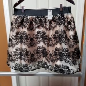 NWT Express Chiffon with suede flowery designs